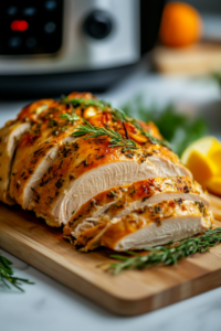 Slice the turkey breast